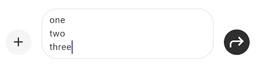 Screenshot of entering text on
desktop