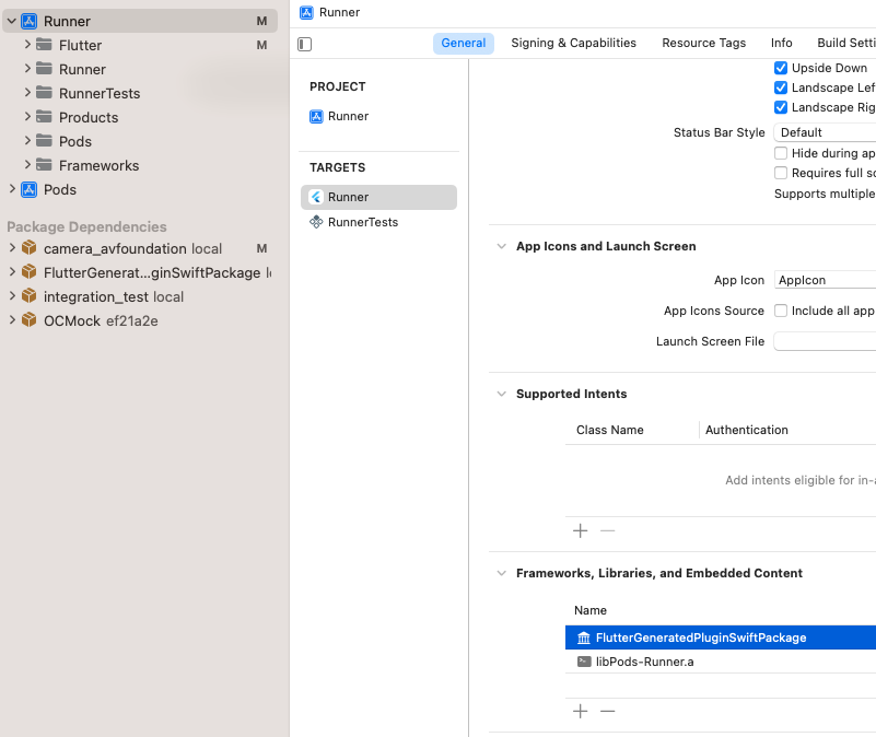The `FlutterGeneratedPluginSwiftPackage` to remove